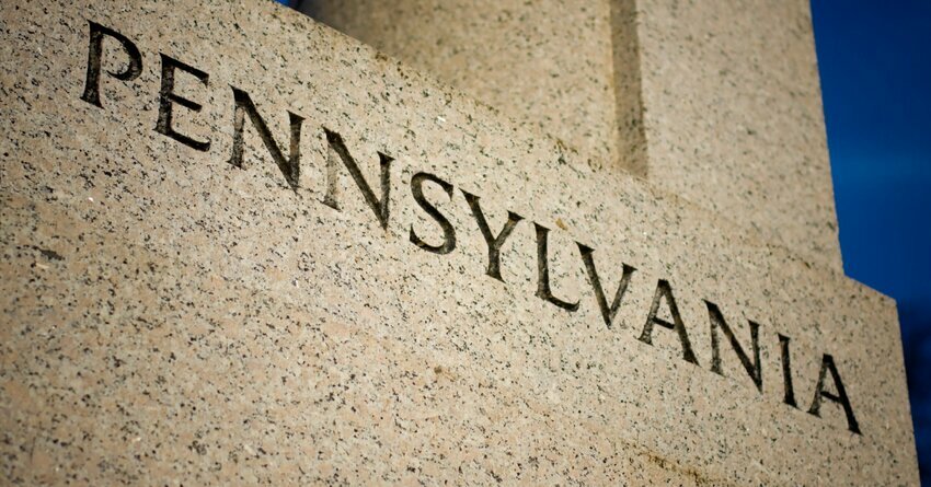 PennEnvironment. The word Pennsylvania on a building