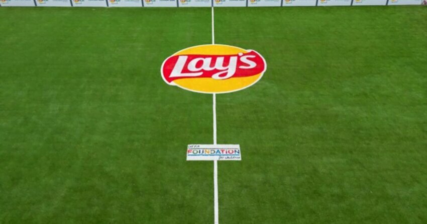 Lay's Unveils Innovative Soccer Field Made from Recycled Chip Bags