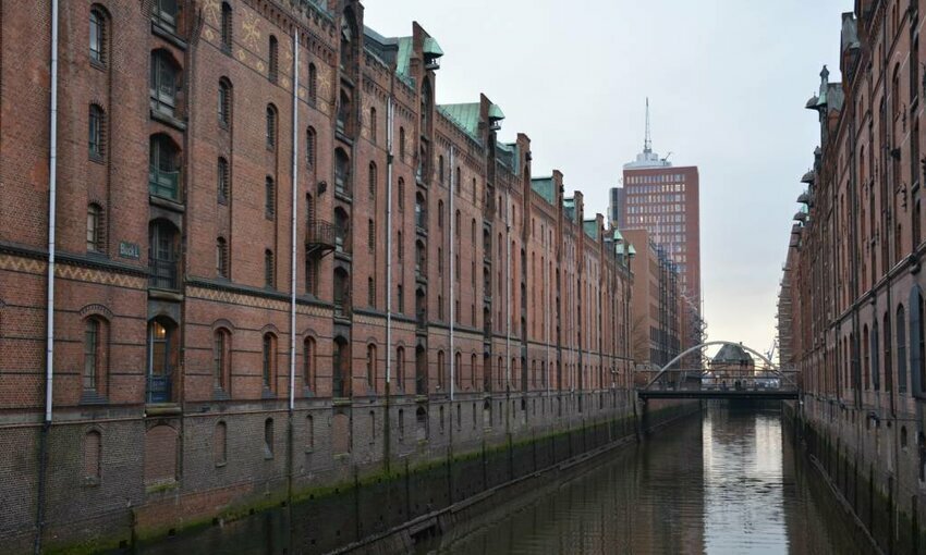 German Industrial District with canal