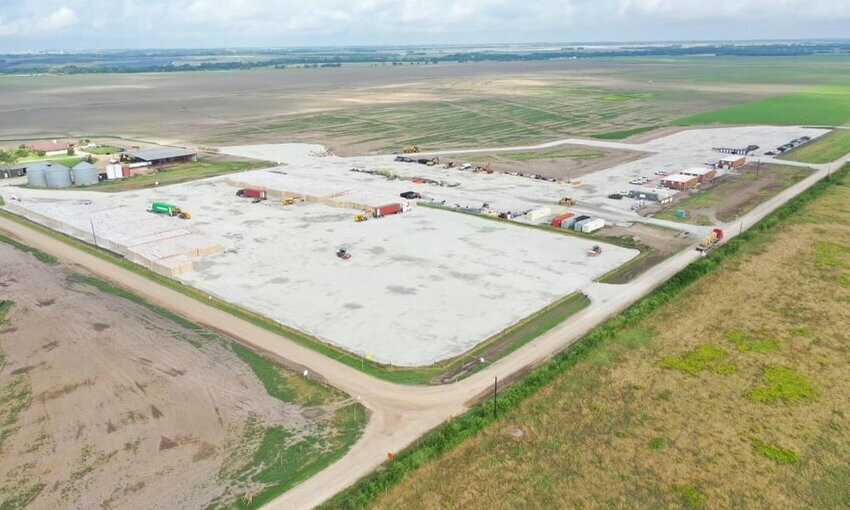 solar power plant construction site