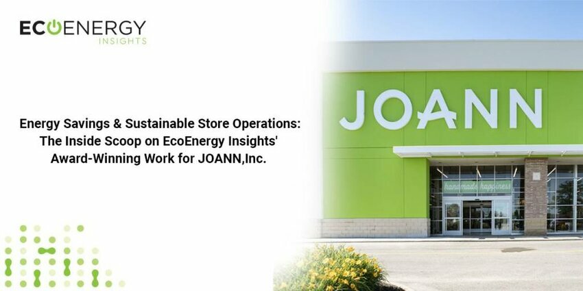 JoAnn Storefront with EcoEnergy Insights energy efficiency stats