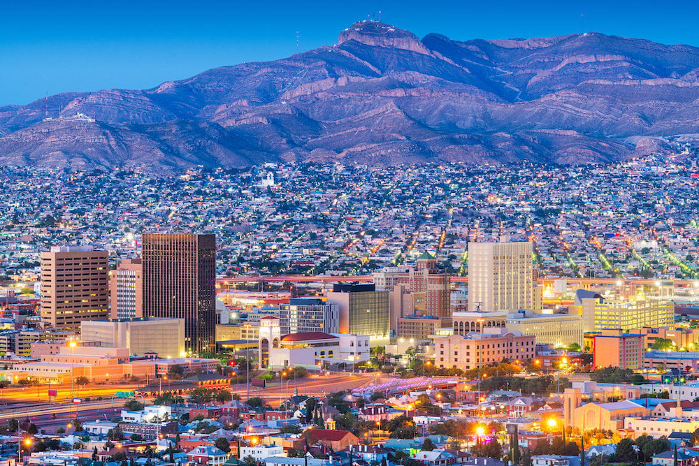 El Paso at night