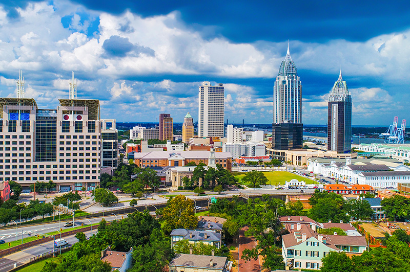 Downtown Mobile, Alabama